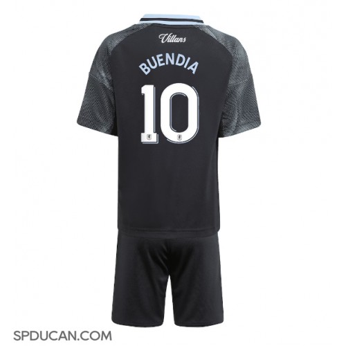 Dječji Nogometni Dres Aston Villa Emiliano Buendia #10 Gostujuci 2025-26 Kratak Rukav (+ Kratke hlače)